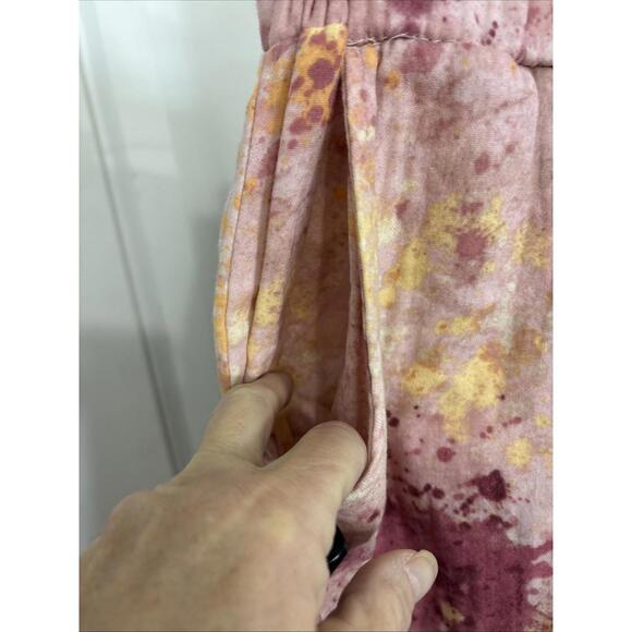 Women’s Jenni Watercolor Blush Pajama Bottoms 100% Recycled Cotton Soft & Warm - Picture 5 of 10